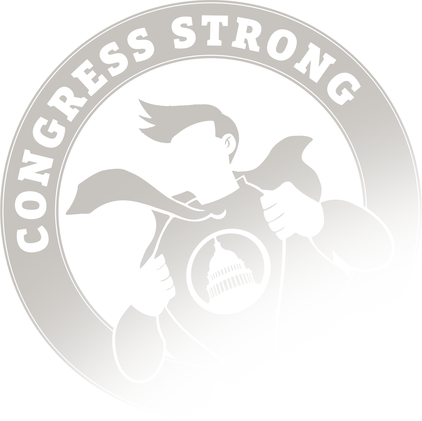 Congress Strong Action Background Stamp
